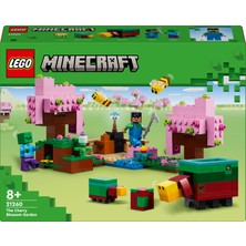 LEGO Minecraft® Kiraz Çiçeği Bahçesi 21260 - 8 Yaş ve Üzeri Macera Oyunları Seven Çocuklar İçin Sniffer, Zombi ve Arı İçeren Yaratıcı Oyuncak Yapım Seti (304 Parça)