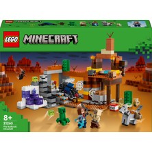 LEGO Minecraft® Çorak Arazi Maden Kuyusu 21263 - 8 Yaş ve Üzeri Macera Oyunları Seven Çocuklar İçin Minecraft Video Oyununa Dayalı Yaratıcı Oyuncak Yapım Seti (538 Parça)