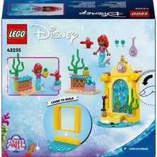 LEGO® | Disney Princess Ariel'in Müzik Sahnesi 43235 - 4 Yaş ve Üzeri Prenses Seven Çocuklar için Yaratıcı Oyuncak Yapım Seti (60 Parça)