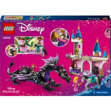 LEGO® | Disney Princess Malefiz'in Ejderha Formu 43240 - 7 Yaş ve Üzeri Uyuyan Güzel Hayranları için Yaratıcı Oyuncak Yapım Seti (583 Parça)