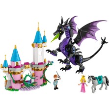 LEGO® | Disney Princess Malefiz'in Ejderha Formu 43240 - 7 Yaş ve Üzeri Uyuyan Güzel Hayranları için Yaratıcı Oyuncak Yapım Seti (583 Parça)