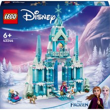 LEGO® ǀ Disney Princess Karlar Ülkesi Elsa’nın Buz Sarayı 43244 – 6 Yaş ve Üzeri Çocuklar ve Hayranlar için Yaratıcı Oyuncak Yapım Seti (630 Parça)