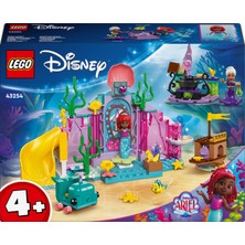 LEGO® | Disney Princess Ariel'in Kristal Mağarası 43254 # 4 Yaş ve Üzeri Çocuklar İçin Deniz Kızı ve Balık Figürleri İçeren Yaratıcı Oyuncak Yapım Seti (141 Parça)