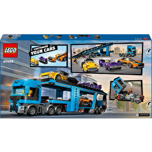 LEGO City Spor Arabalı Araç Taşıma Kamyonu 60408 - 7 Yaş ve Üzeri Çocuklar için 4 Araç İçeren Yaratıcı Oyuncak Yapım Seti (998 Parça)