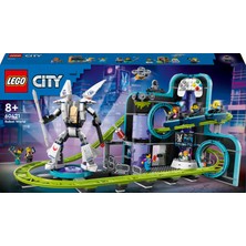 LEGO® City Robot Dünyası Hız Treni Parkı 60421 - 8 Yaş ve Üzeri Çocuklar için Yaratıcı Oyuncak Yapım Seti (986 Parça)