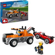 LEGO City Çekici Kamyon ve Spor Araba Tamiri 60435 - 4 Yaş ve Üzeri Çocuklar için Yaratıcı Oyuncak Yapım Seti (101 Parça)