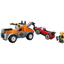 LEGO City Çekici Kamyon ve Spor Araba Tamiri 60435 - 4 Yaş ve Üzeri Çocuklar için Yaratıcı Oyuncak Yapım Seti (101 Parça)