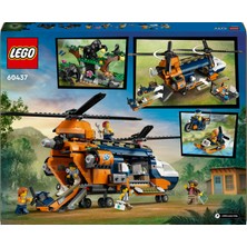 LEGO® City Orman Kaşifinin Helikopteri Kamp Yerinde 60437 - 8 Yaş & Üzeri Çocuklar için Yaratıcı Oyuncak Yapım Seti (881 Parça)