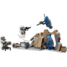 LEGO® Star Wars: The Mandalorian Mandalore Pususu Savaş Paketi 75373 - 6 Yaş ve Üzeri Çocuklar için 4 Minifigür İçeren Koleksiyonluk Yaratıcı Oyuncak Yapım Seti (109 Parça)