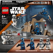 LEGO® Star Wars: The Mandalorian Mandalore Pususu Savaş Paketi 75373 - 6 Yaş ve Üzeri Çocuklar için 4 Minifigür İçeren Koleksiyonluk Yaratıcı Oyuncak Yapım Seti (109 Parça)