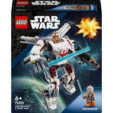 LEGO Star Wars# Luke Skywalker# X-Wing# Robotu 75390 - 6 Yaş ve Üzeri Çocuklar için İnşa Edilebilen Koleksiyonluk Yaratıcı Oyuncak Yapım Seti (195 Parça)