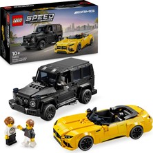 LEGO Speed Champions Mercedes-AMG G 63 ve Mercedes-AMG SL 63 76924 # 10 Yaş ve Üzeri Araç Tutkunları için 2 İnşa Edilebilen Model İçeren Yaratıcı Oyuncak Yapım Seti (808 Parça)