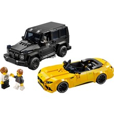 LEGO Speed Champions Mercedes-AMG G 63 ve Mercedes-AMG SL 63 76924 # 10 Yaş ve Üzeri Araç Tutkunları için 2 İnşa Edilebilen Model İçeren Yaratıcı Oyuncak Yapım Seti (808 Parça)