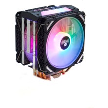 Coldpower L4X2 Amd ve Intel Uyumlu Işlemci Soğutucu 4 Bakır Boru 12 cm Rgb Fan 160 Tdp