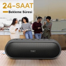 Tribit Xsound Plus 2 30W 24 Saat Oynatma Süresi IPX7 Su Geçirmez Taşınabilir Bluetooth Hoparlör Siyah