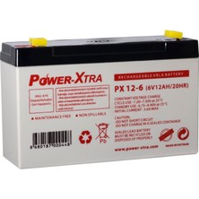 Power-Xtra 6V 12Ah Bakımsız Akü