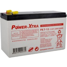 Power-Xtra 12V 7Ah Bakımsız Akü