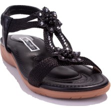 Dagoster DZA07-741724910BB Siyah Günlük  Kadın Sandalet