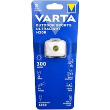 Varta Outdoor Sports Ultralight H30R 300 Lümen Beyaz Kafa Feneri Suya Dayanıklı Hafif Tasarım
