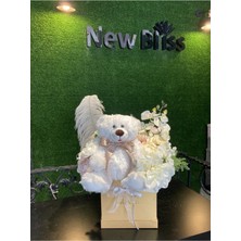 New Bliss Teddy Temalı Dekoratif Kutu Çiçek