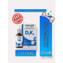 Maxigal D3 + K2 Vitamin Damla 20 ml