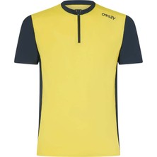Oakley Point To Point 1/4 Zip Jersey Erkek Sarı Tişört