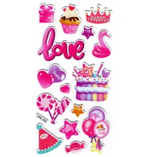 Limmy Sticker Kabartmalı Stiker Defter Planlayıcı Etiket (LRK002)-17X9 Cm- Pasta Party