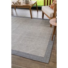 Konfor Sisalux 3092 Gri Jüt Tabanlı Modern Dokuma Kilim Sisal Hasır Halı80x150