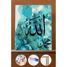 WebStyle Sayılarla Boyama Seti Çerçeveli Kasnaklı Allah In Elçisi 70X90 cm