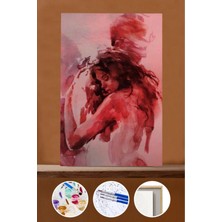 WebStyle Sayılarla Boyama Seti Çerçeveli Kasnaklı Tutku 19 40X50 cm