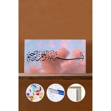 WebStyle Sayılarla Boyama Seti Çerçeveli Kasnaklı Besmele-I Şerife 40X50 cm