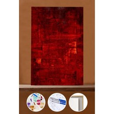 WebStyle Sayılarla Boyama Seti Çerçeveli Kasnaklı Aşk Kırmızıdır 40X50 cm