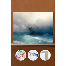 WebStyle Sayılarla Boyama Seti Çerçeveli Kasnaklı Fırtınada 50X65 cm