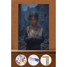 WebStyle Sayılarla Boyama Seti Çerçeveli Kasnaklı Geleceğe Bir Işık 40X50 cm