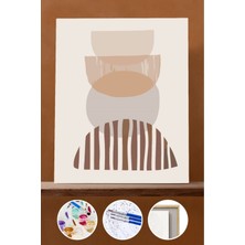 WebStyle Sayılarla Boyama Seti Çerçeveli Kasnaklı Soft Şekiller 1 50X65 cm