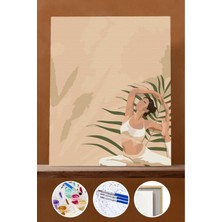 WebStyle Sayılarla Boyama Seti Çerçeveli Kasnaklı Yoga 3 40X50 cm