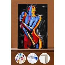 WebStyle Sayılarla Boyama Seti Çerçeveli Kasnaklı Tutku 20 60X75 cm