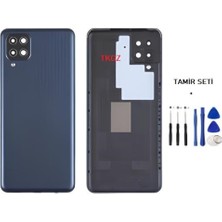 Samsung Galaxy M12  - SM-M127 FULL Kasa Arka Kapak Takım SİYAH - TAMİR SETİ