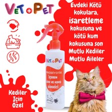 Vetpet Kediler Için Probiyotik Içeren Leke ve Koku Giderici Sprey