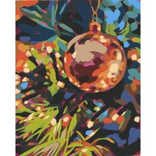 Noel Süslemesi Sayılarla Boyama Seti 80X100 cm (Tuvale Gerili)