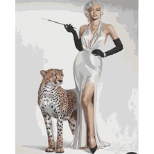 Marilyn Monroe Asaleti Sayılarla Boyama Seti  (Tuvale Gerili)