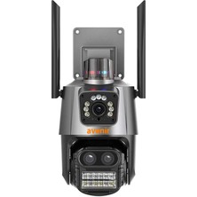 Avenir AV-M21 3 mp 8x Zoom Wifi Onvif 2 Kameralı Dış Mekan Ptz Kamera