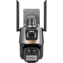 Avenir AV-M21 3 mp 8x Zoom Wifi Onvif 2 Kameralı Dış Mekan Ptz Kamera