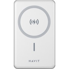 Havit 5000MAH Magsafe Manyetik Kablosuz Powerbank Ultra Ince 20W, Iphone Uyumlu