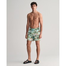 Gant Erkek Yeşil Regular Fit Desenli Mayo Şort 922416008.479