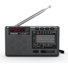 XHDATA D368 Kısa Dalga Am Fm 12 Bant Dsp Stereo Taşınabilir Radyo Mp3 Çalar Şarj Edilebilir