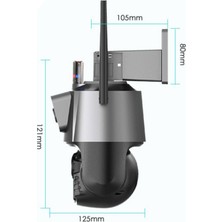 Heiman Hm-42 6 mp 8x Zoom Wifi Onvif 2 Kameralı Dış Mekan Ptz Kamera