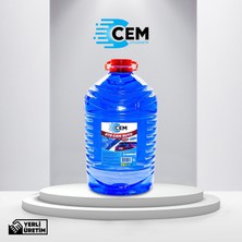 CEM CAR CARE Kışlık Set (Cam Suyu 5 Lt Antifrizli -20 Derece +Mavi Antifriz 3 Lt -37 Derece)