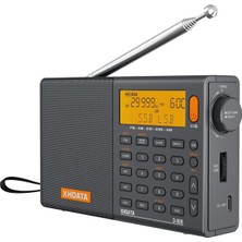 XHDATA D-808 Taşınabilir Dijital Radyo Fm Stereo/sw/mw/lw Ssb Rds Hava Bandı LCD Ekranlı