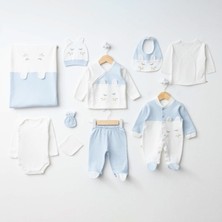 For My Baby Formybaby 10'lu Bebek Hastane Çıkışı Zıbın Seti Mavi